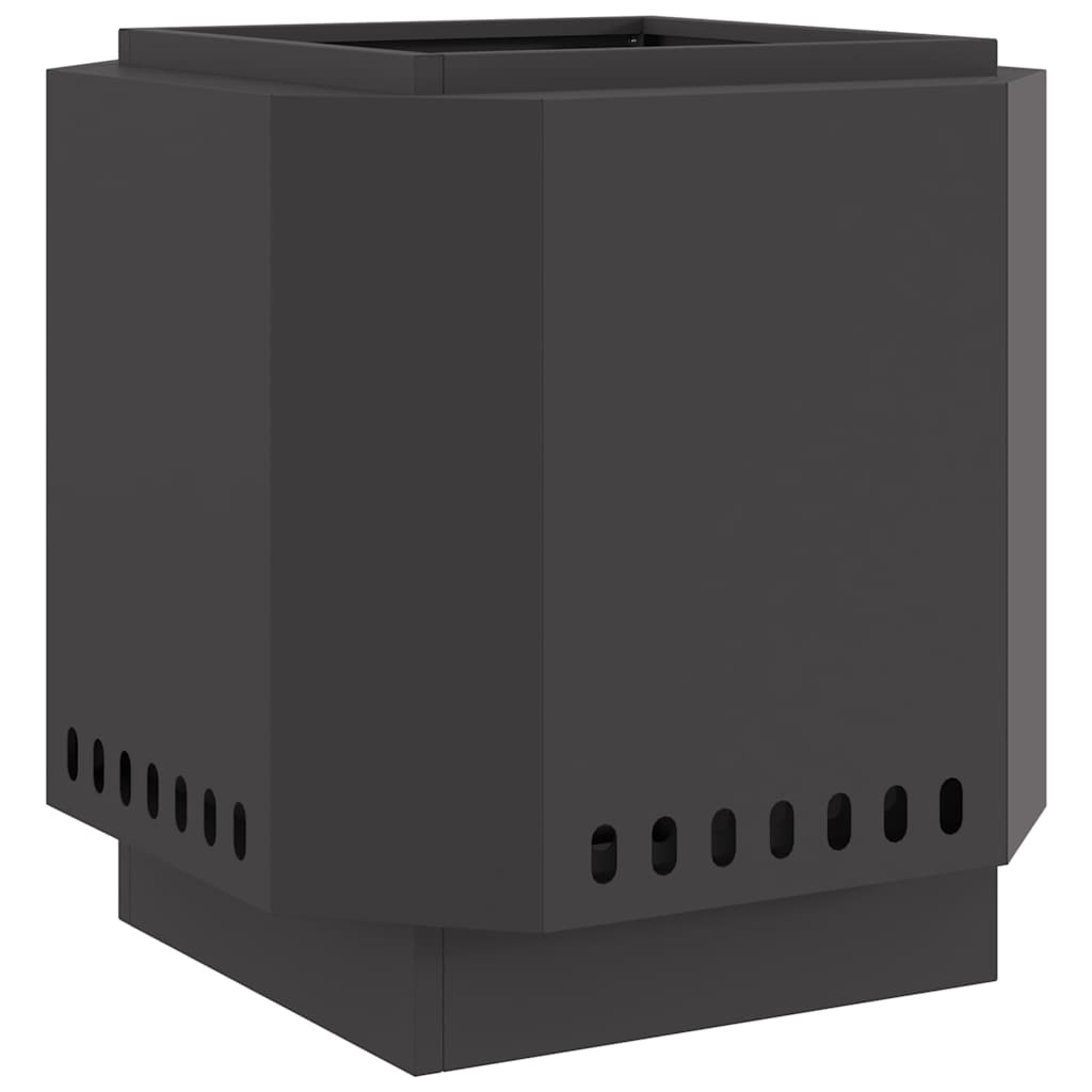 Smokeless Fire Pit Black 48 x 48 x 51 cm Weathering Steel