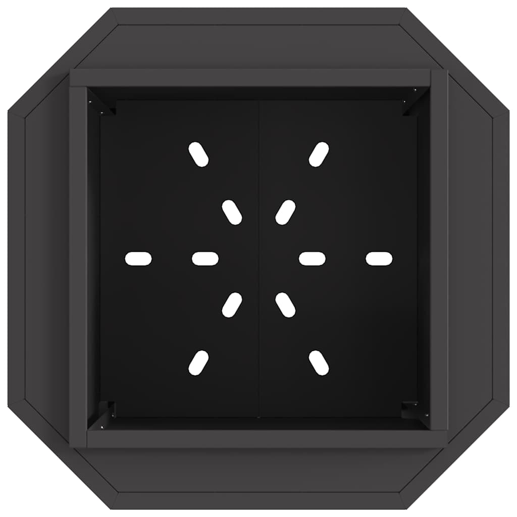Smokeless Fire Pit Black 48 x 48 x 51 cm Weathering Steel