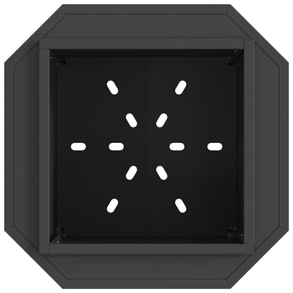 Smokeless Fire Pit Black 48 x 48 x 51 cm Weathering Steel