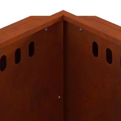 Smokeless Fire Bowl Rusty 48 x 48 x 51 cm Weathering Steel