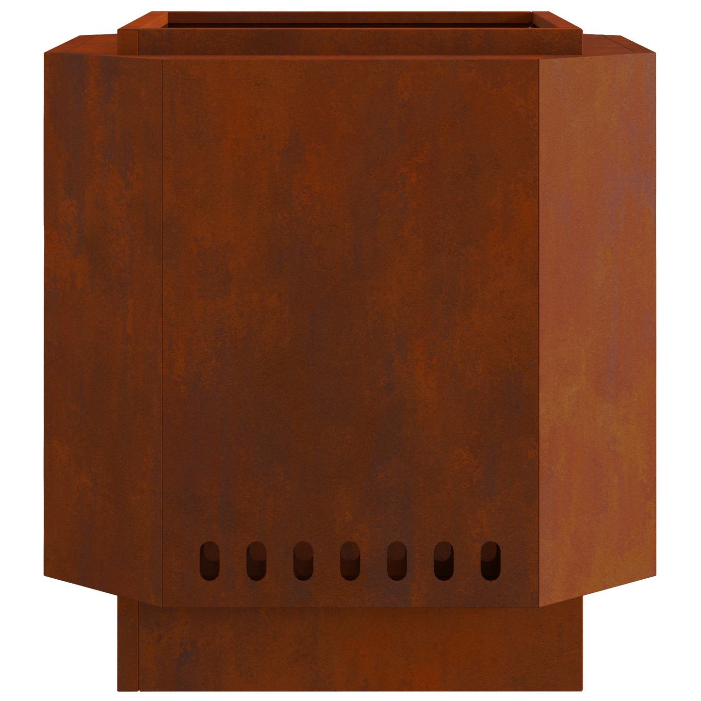 Smokeless Fire Bowl Rusty 48 x 48 x 51 cm Weathering Steel