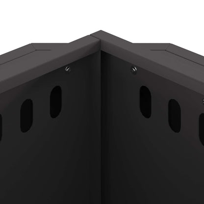 Smokeless Fire Pit Black 38 x 38 x 51 cm Weathering Steel
