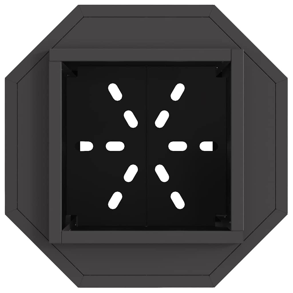Smokeless Fire Pit Black 38 x 38 x 51 cm Weathering Steel