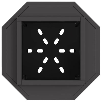 Smokeless Fire Pit Black 38 x 38 x 51 cm Weathering Steel