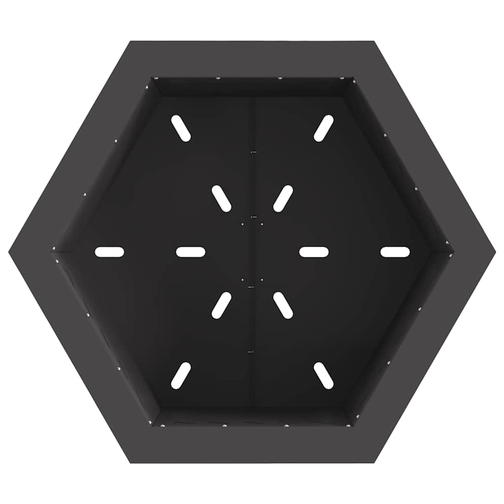 Smokeless Fire Pit Black 58 x 58 x 51 cm Weathering Steel