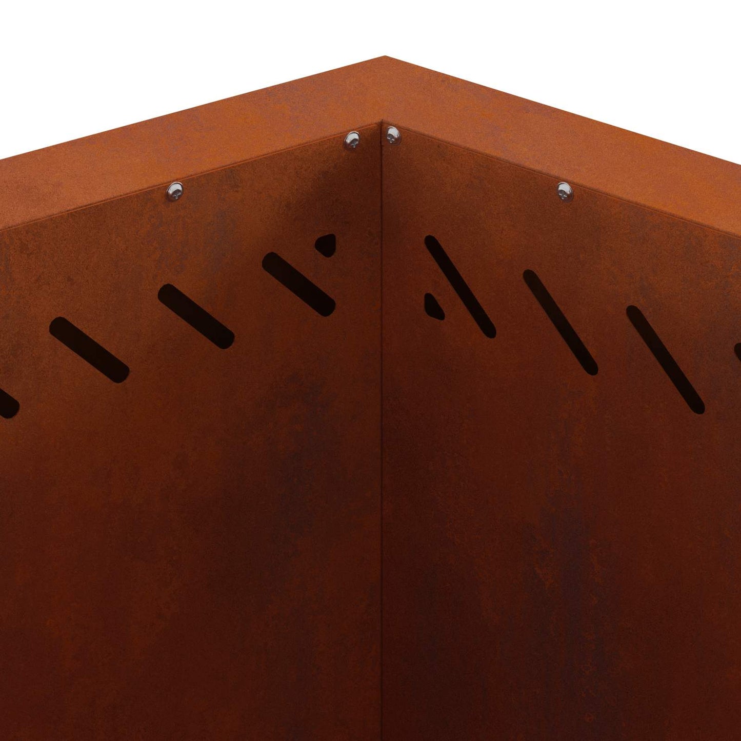 Smokeless Fire Pit Rusty 58 x 58 x 51 cm Weathering Steel