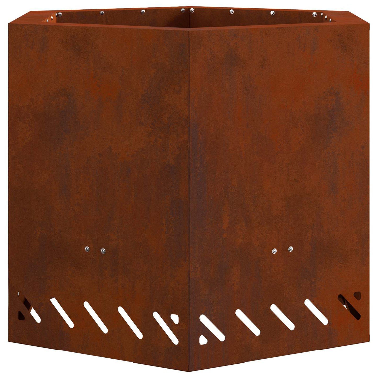 Smokeless Fire Pit Rusty 58 x 58 x 51 cm Weathering Steel