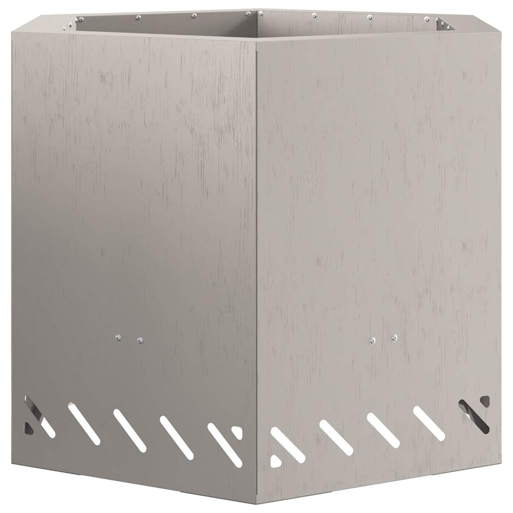 Smokeless Fire Pit Rusty 58 x 58 x 51 cm Weathering Steel