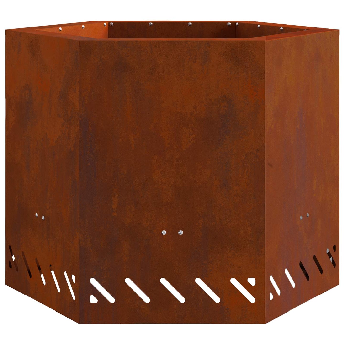 Smokeless Fire Pit Rusty 58 x 58 x 51 cm Weathering Steel