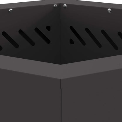 Smokeless Fire Pit Black 48 x 48 x 51 cm Weathering Steel
