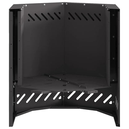 Smokeless Fire Pit Black 48 x 48 x 51 cm Weathering Steel