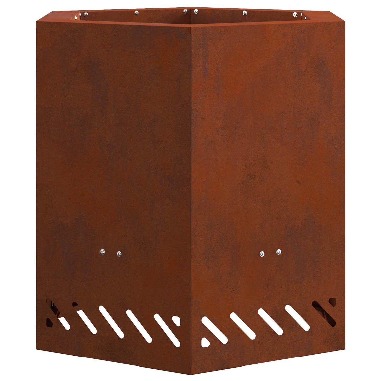 Smokeless Fire Pit Rusty 48 x 48 x 51 cm Weathering Steel