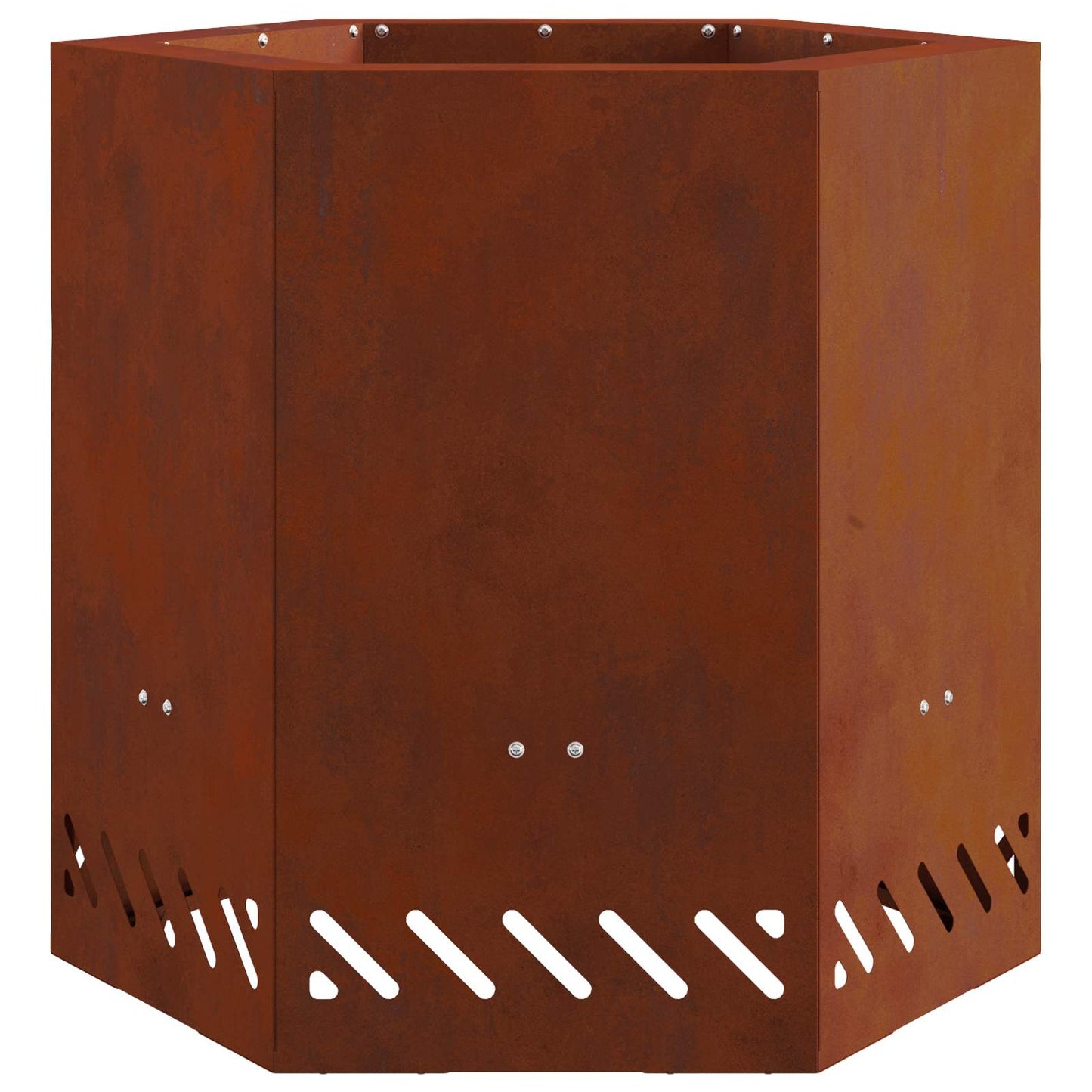 Smokeless Fire Pit Rusty 48 x 48 x 51 cm Weathering Steel