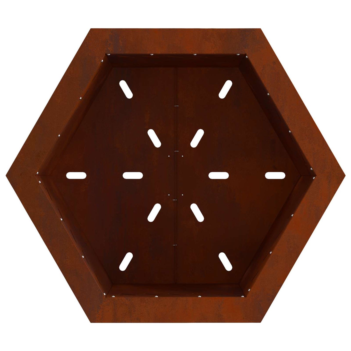 Smokeless Fire Pit Rusty 48 x 48 x 51 cm Weathering Steel