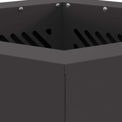Smokeless Fire Pit Black 38 x 38 x 51 cm Weathering Steel