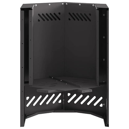Smokeless Fire Pit Black 38 x 38 x 51 cm Weathering Steel