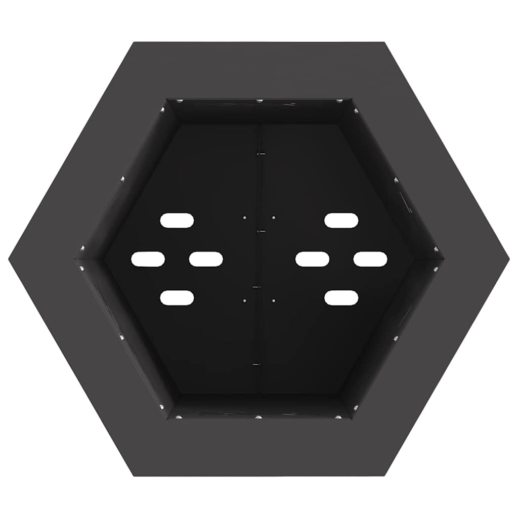 Smokeless Fire Pit Black 38 x 38 x 51 cm Weathering Steel