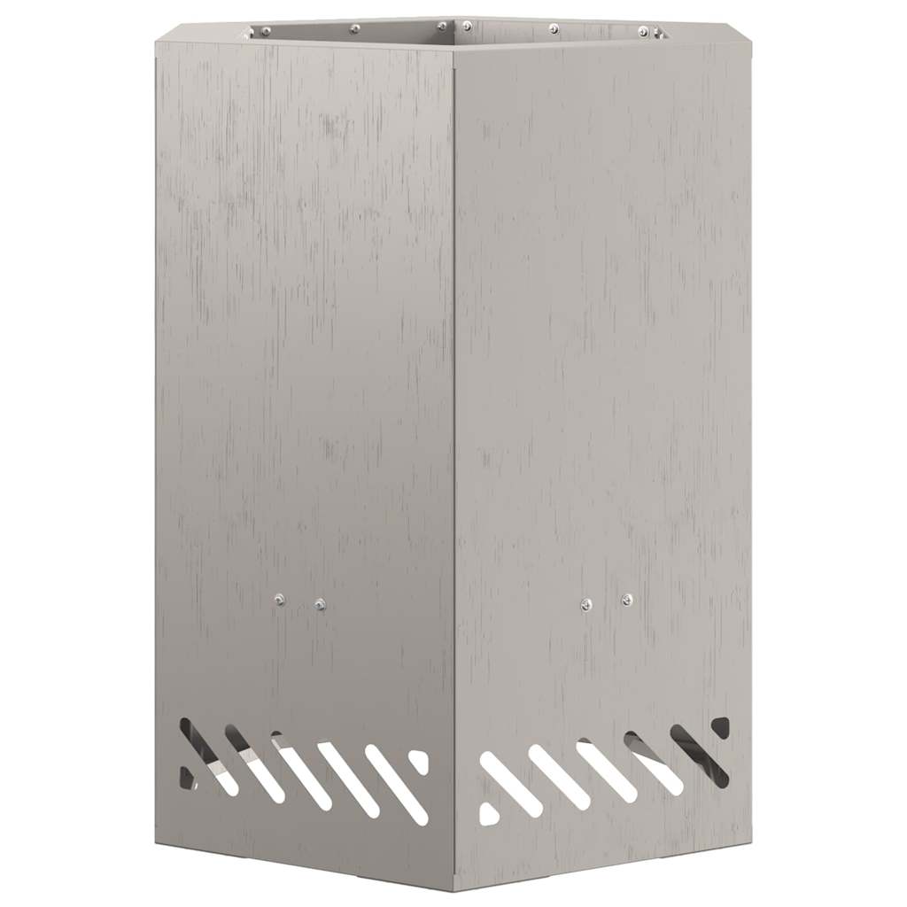 Smokeless Fire Pit Rusty 38 x 38 x 51 cm Weathering Steel