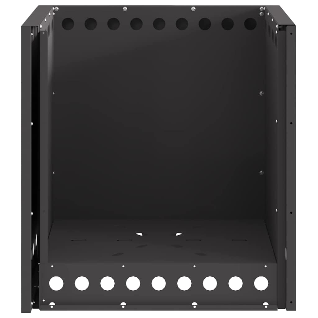 Smokeless Fire Pit Black 48 x 48 x 50 cm Weathering Steel