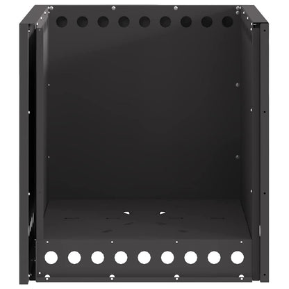 Smokeless Fire Pit Black 48 x 48 x 50 cm Weathering Steel