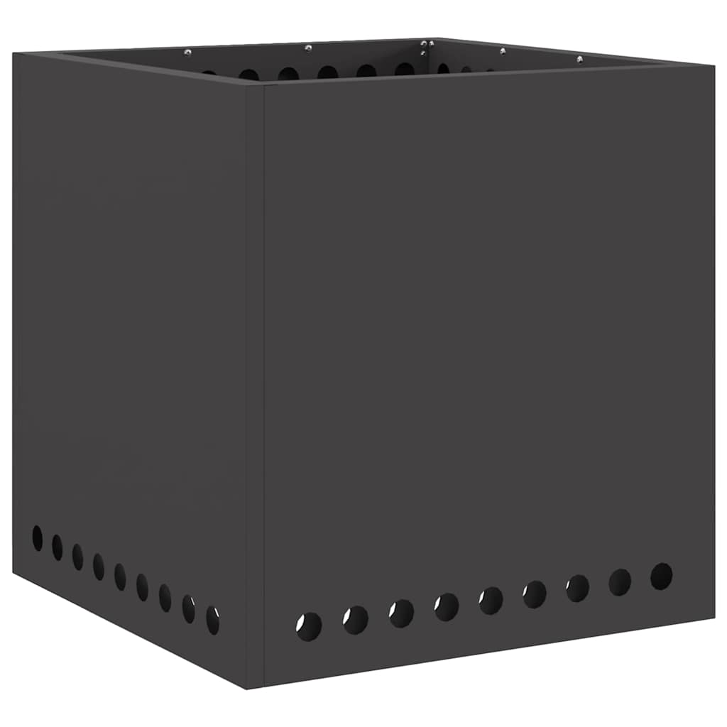 Smokeless Fire Pit Black 48 x 48 x 50 cm Weathering Steel
