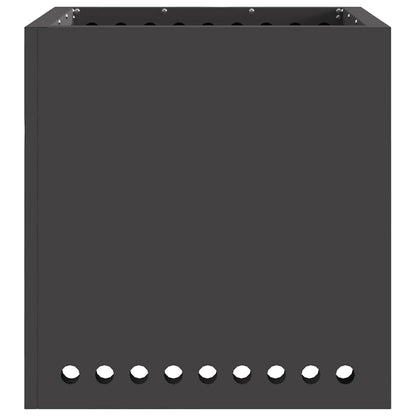 Smokeless Fire Pit Black 48 x 48 x 50 cm Weathering Steel