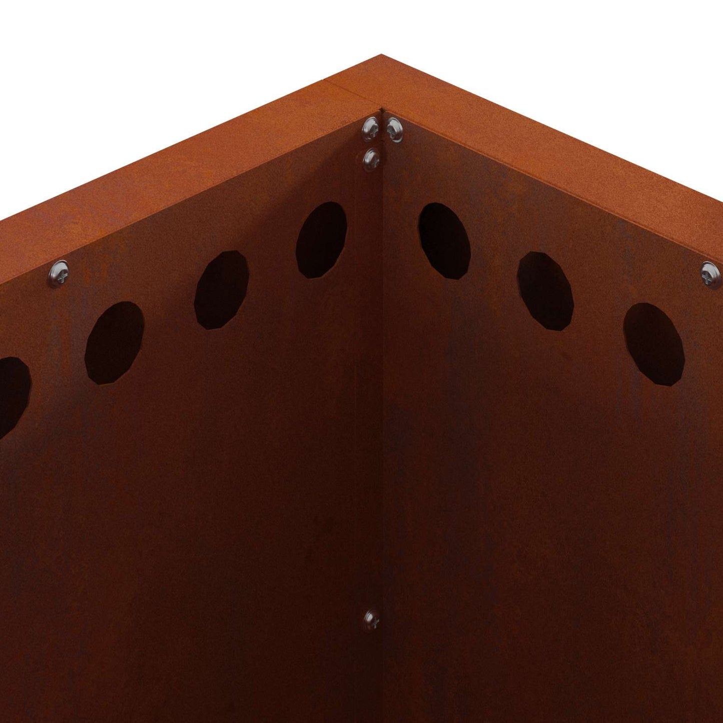 Smokeless Fire Pit Rusty 48 x 48 x 50 cm Weathering Steel