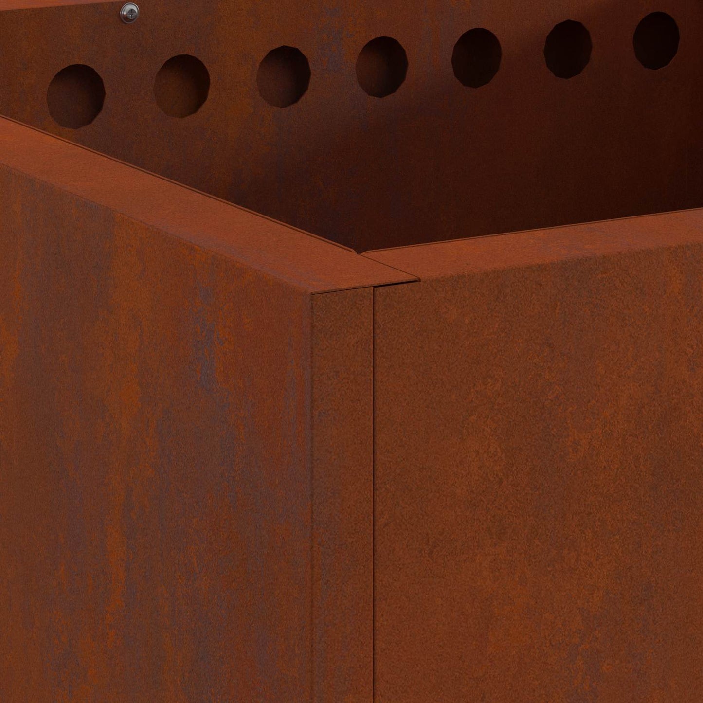 Smokeless Fire Pit Rusty 48 x 48 x 50 cm Weathering Steel
