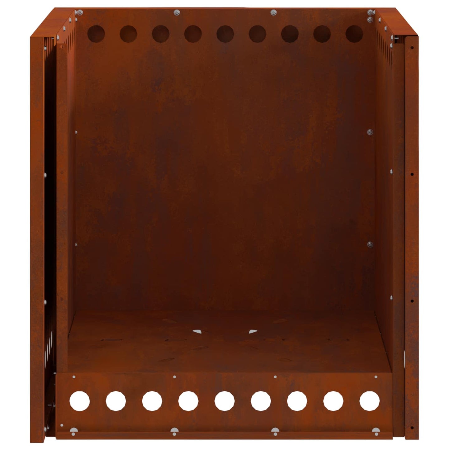 Smokeless Fire Pit Rusty 48 x 48 x 50 cm Weathering Steel