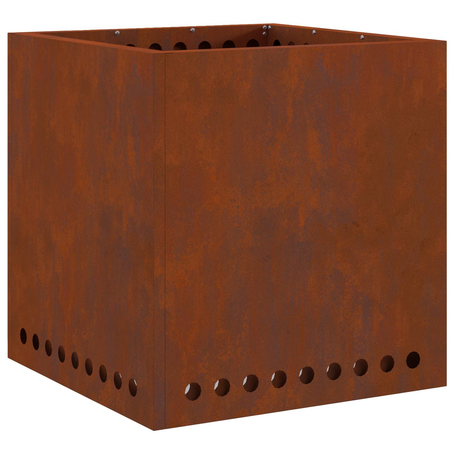 Smokeless Fire Pit Rusty 48 x 48 x 50 cm Weathering Steel