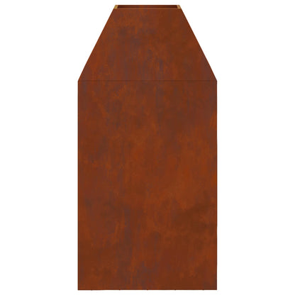 Fire Pit Rusty 50 x 50 x 100 cm Weathering Steel