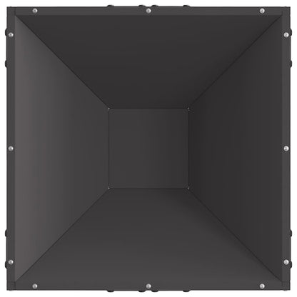 Fire Pit Black 50 x 50 x 35 cm Weathering Steel