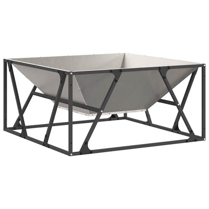 Fire Pit Rusty 80 x 80 x 40 cm Weathering Steel