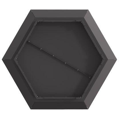 Fire Pit Black 75 x 75 x 28 cm Weathering Steel