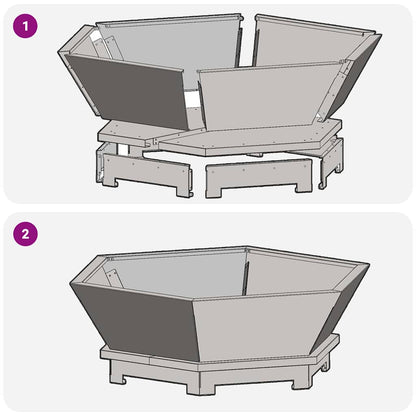 Fire Pit Black 75 x 75 x 28 cm Weathering Steel
