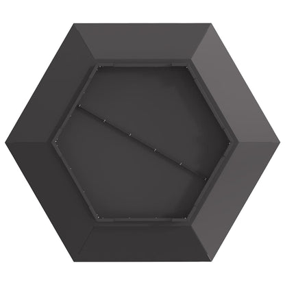 Fire Pit Black 39.37 x 39.37 x 11.02 in Steel
