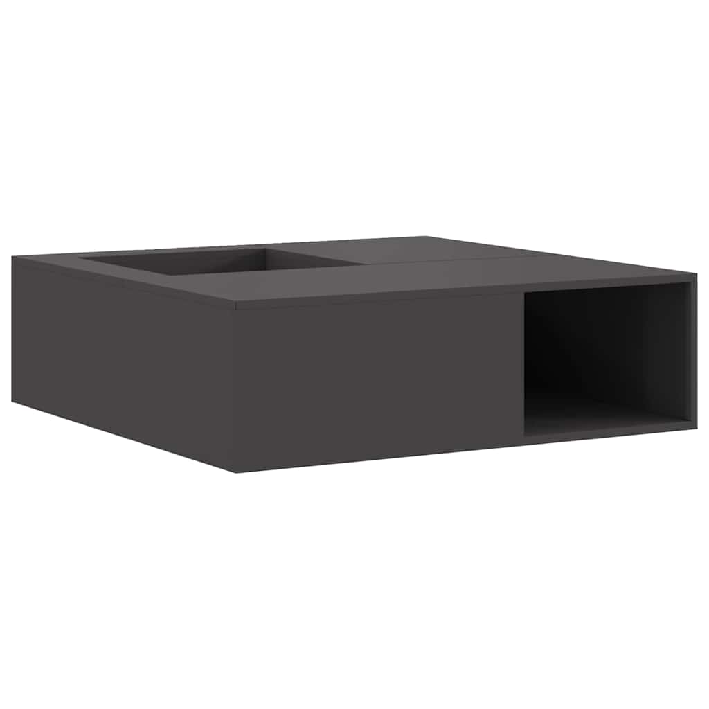 Fire Pit Black 100 x 100 x 30 cm Weathering Steel