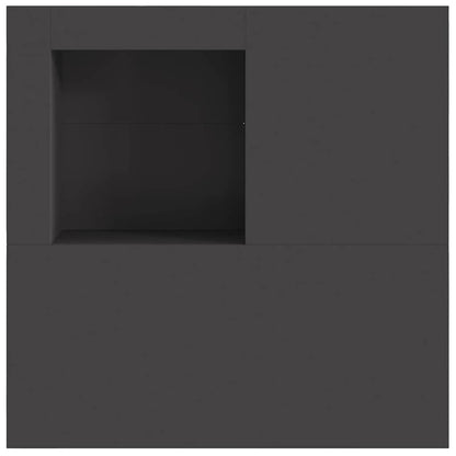 Fire Pit Black 100 x 100 x 30 cm Weathering Steel