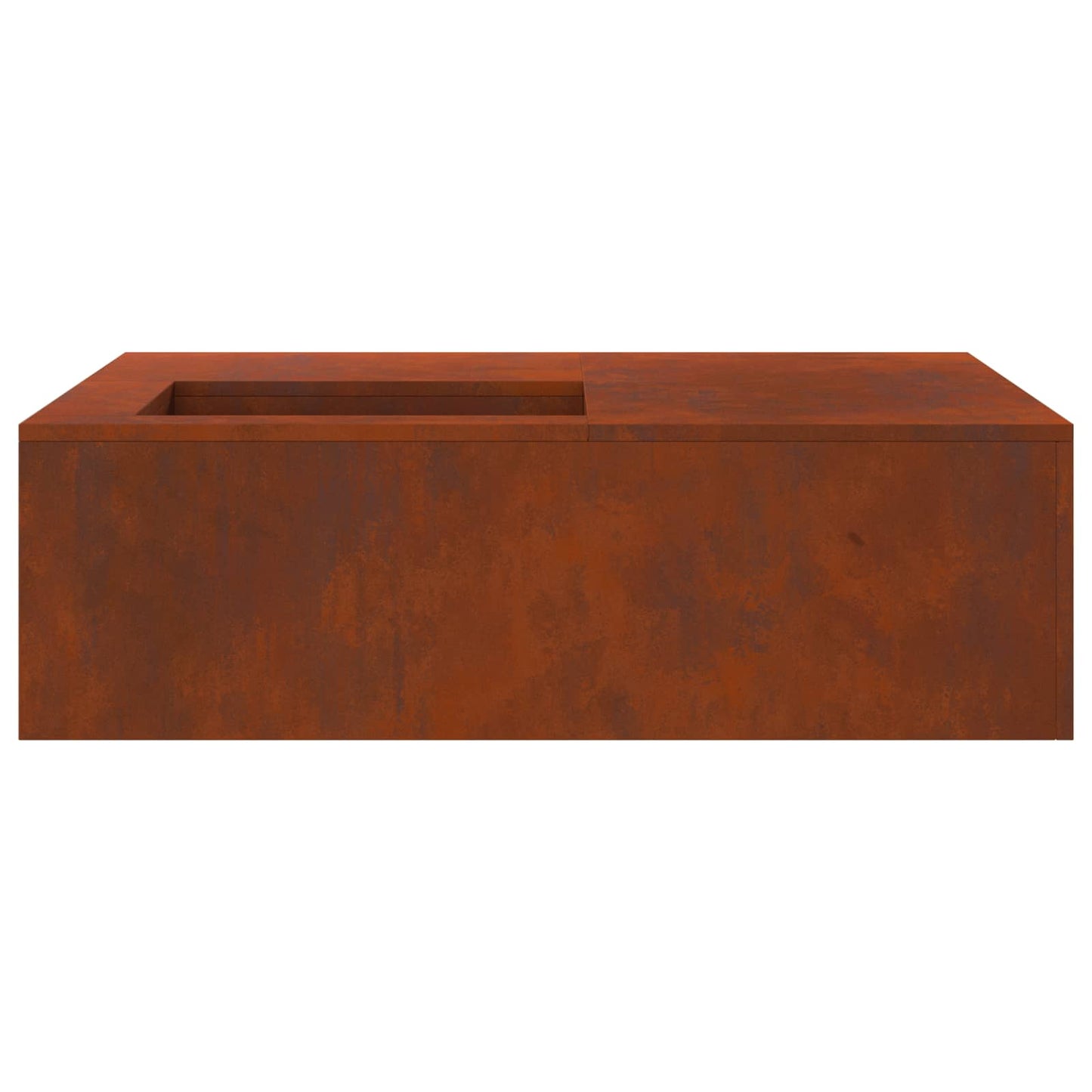 Fire Pit Rusty 100 x 100 x 30 cm Weathering Steel