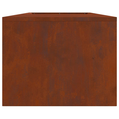 Fire Pit Rusty 160 x 45 x 35 cm Weathering Steel