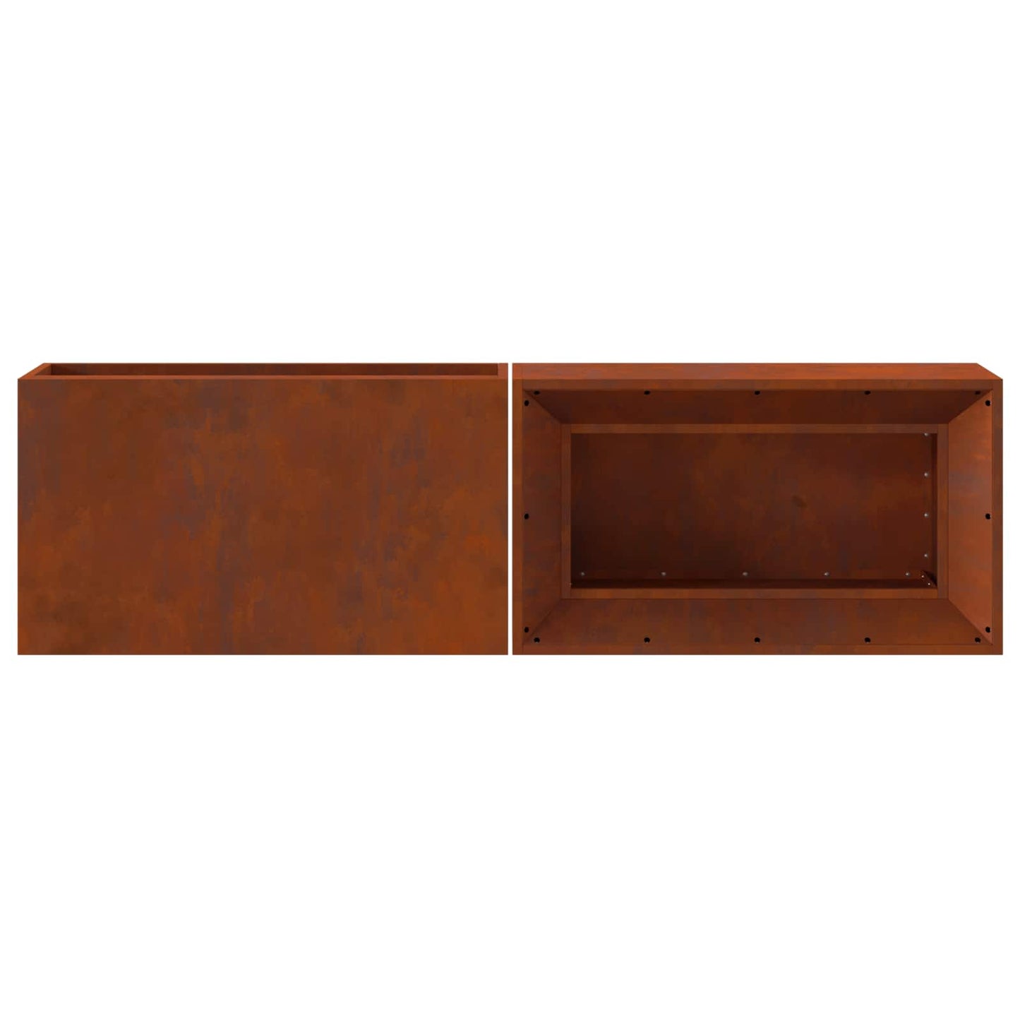 Fire Pit Rusty 160 x 45 x 35 cm Weathering Steel