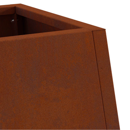 Fire Pit Rusty 50 x 35 x 100 cm Weathering Steel