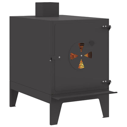 Camping Stove Black 35 x 50 x 60 cm Cold-rolled Steel