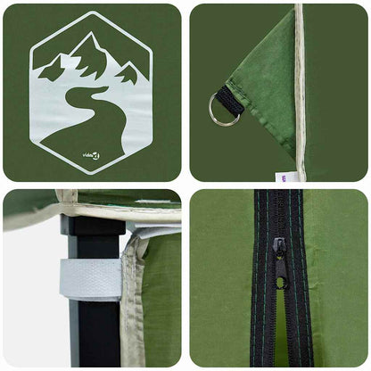 Pop-up Canopy Tent Green 250 x 250 cm Fabric