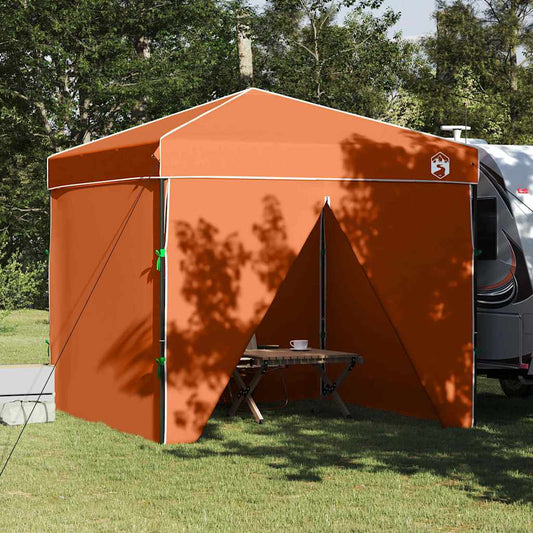 Pop-up Canopy Tent Orange 250 x 250 cm Fabric