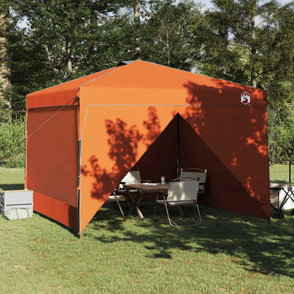 Pop-up Canopy Tent Orange 300 x 300 cm Fabric