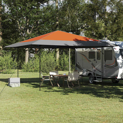 Pop-up Canopy Tent Orange 400 x 400 cm Fabric