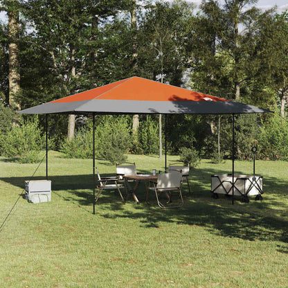 Pop-up Canopy Tent Orange 400 x 400 cm Fabric