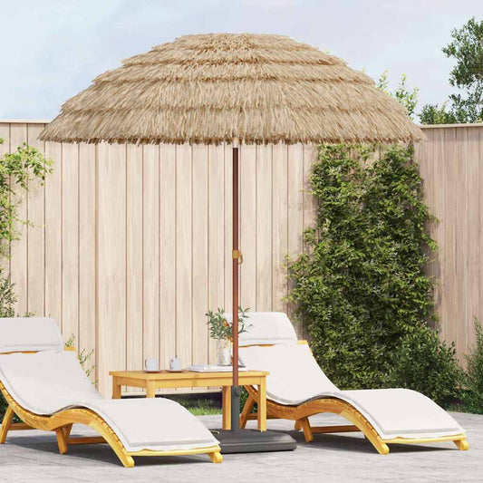 Beach Parasol Brown Ø 206 x 209.5 cm Steel