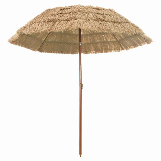 Beach Parasol Brown Ø 206 x 209.5 cm Steel